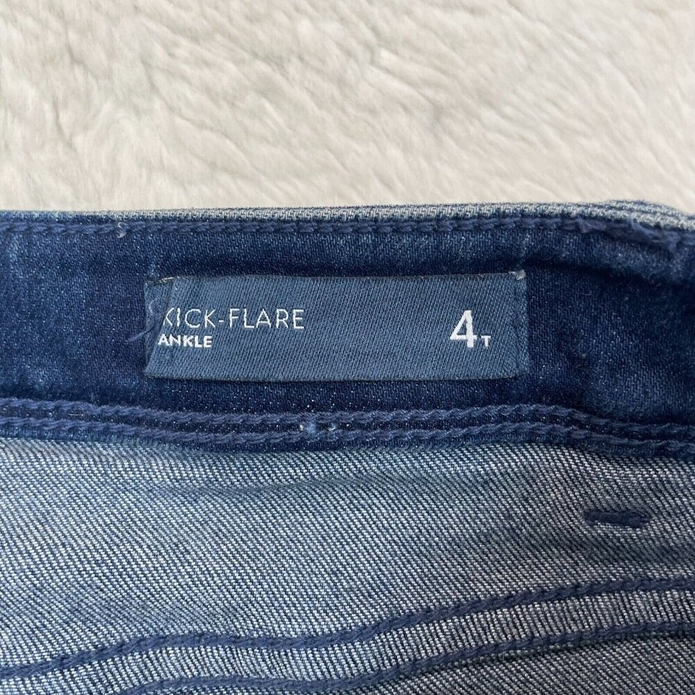 J. Jill Jeans 4T Kick-Flare Ankle Mecium Wash Stretch 4 Tall Mid-Rise Women's - Picture 11 of 12